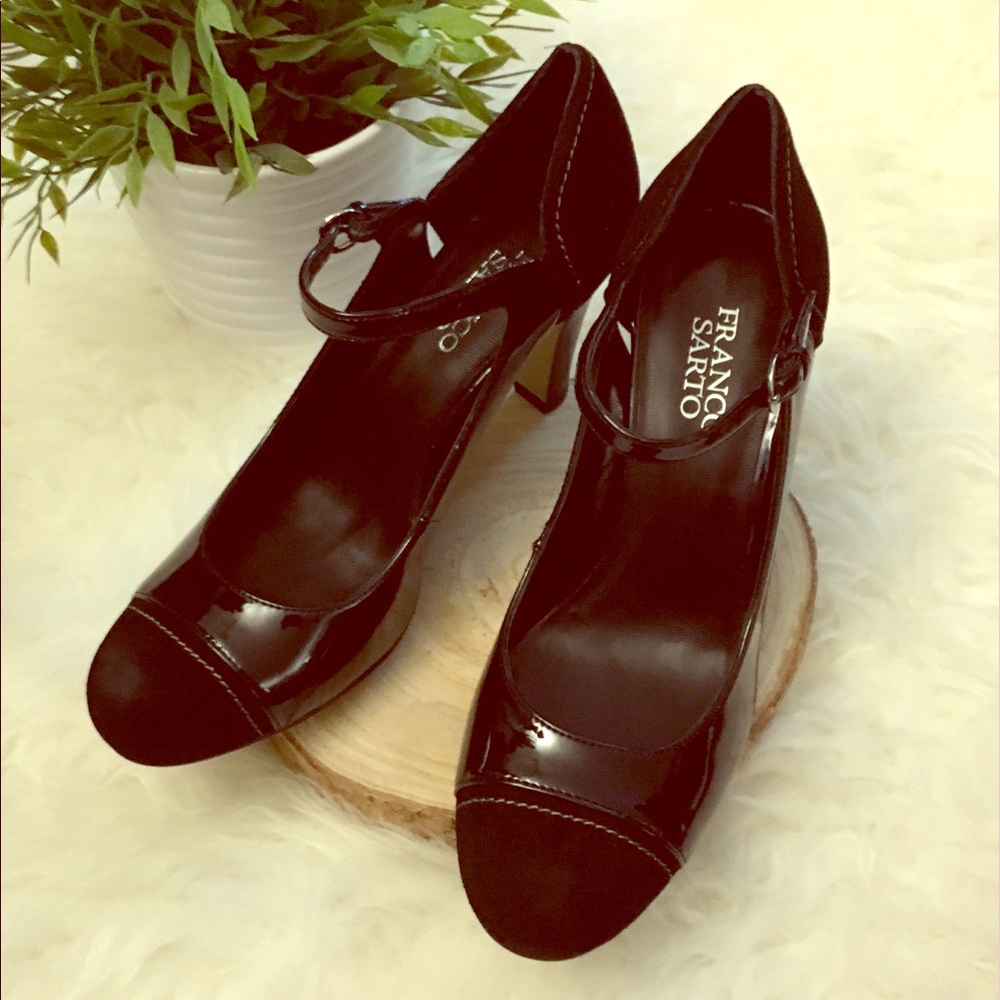 👠 Franco Sarto Ankle-Strap Heels - NIB - Size 8